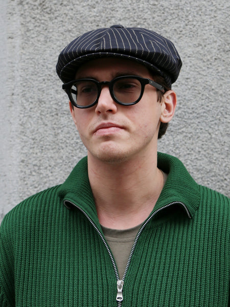 The Real McCOY's Black Wabash Newsboy Cap (MA26010-030)