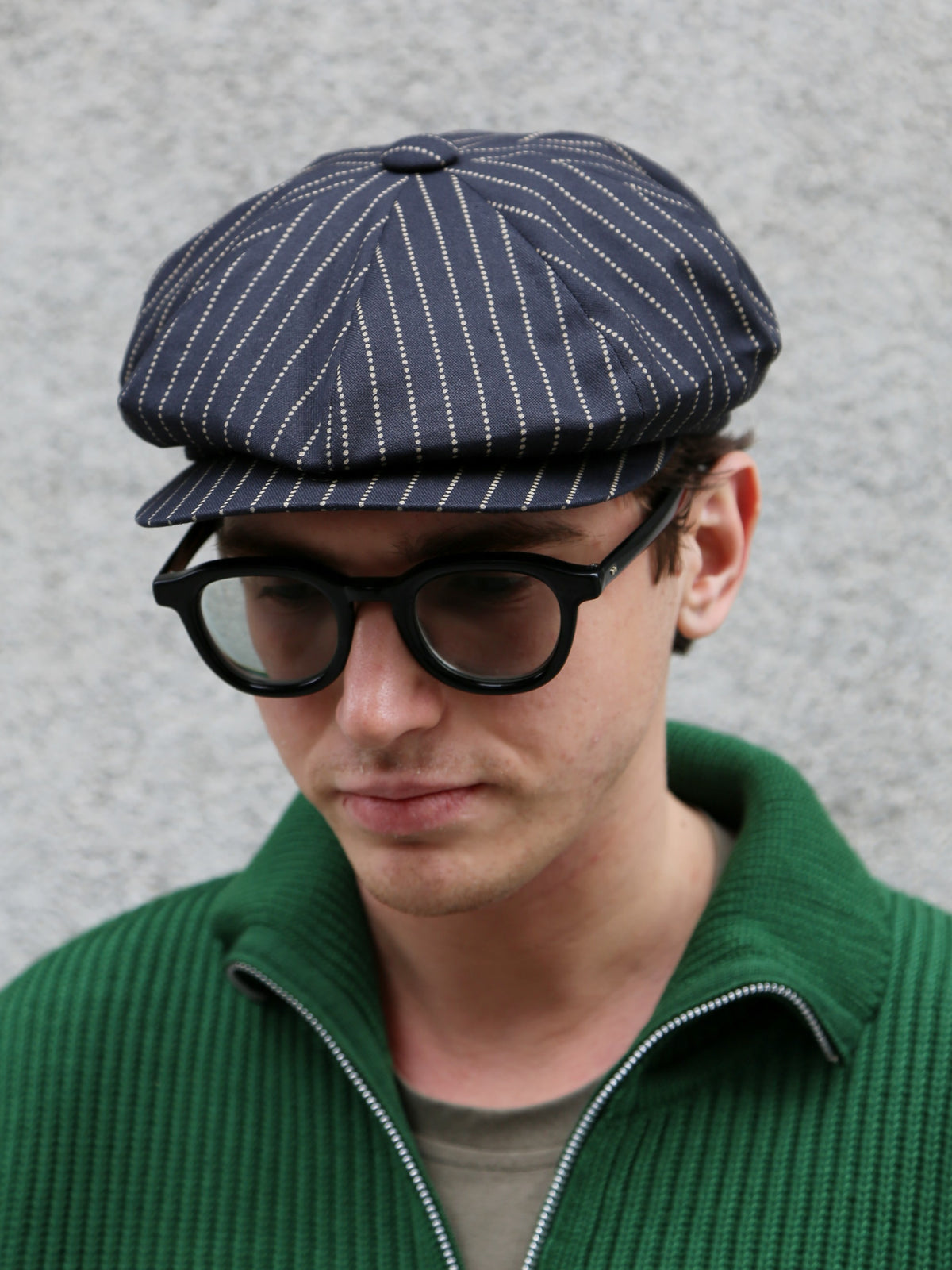 The Real McCOY's Black Wabash Newsboy Cap (MA26010-030)