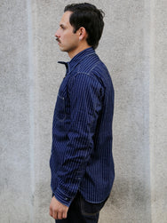 Sugar Cane Fiction Romace Work Shirt – Wabash Stripe (SC25551A)