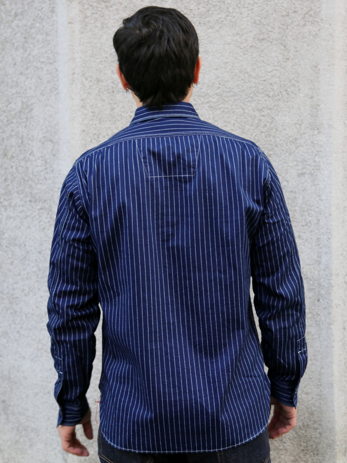 Sugar Cane Fiction Romace Work Shirt – Wabash Stripe (SC25551A)