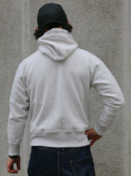 The Real McCoy's Heavyweight Hooded Sweatshirt – Silver Grey (MC20113)