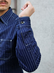 Sugar Cane Fiction Romace Work Shirt – Wabash Stripe (SC25551A)