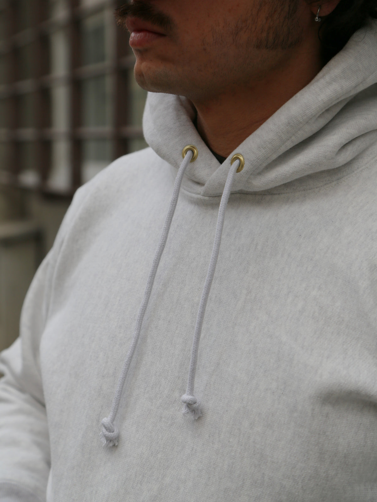 The Real McCoy's Heavyweight Hooded Sweatshirt – Silver Grey (MC20113)