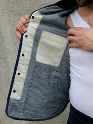 Hansen Garments 26-28-4 Erling Quilted Work Jacket - Velvet Indigo