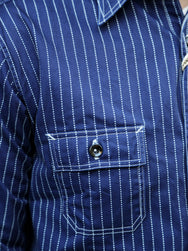 Sugar Cane Fiction Romace Work Shirt – Wabash Stripe (SC25551A)