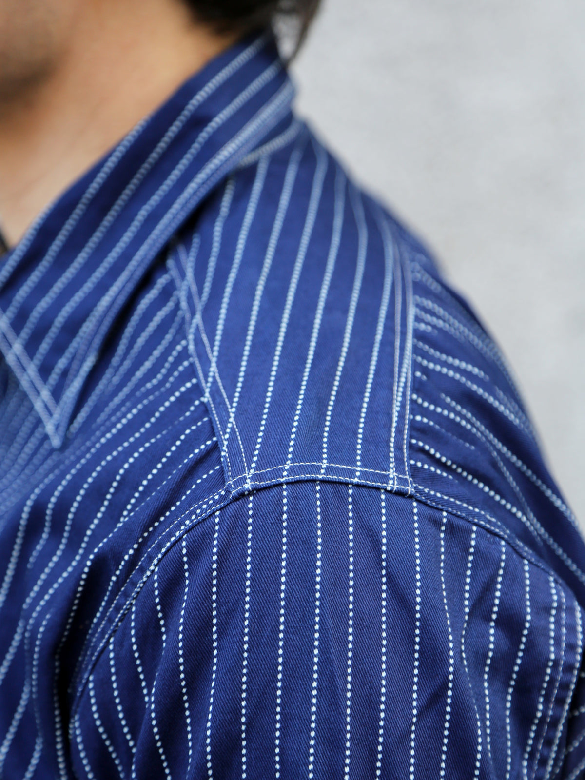 Sugar Cane Fiction Romace Work Shirt – Wabash Stripe (SC25551A)