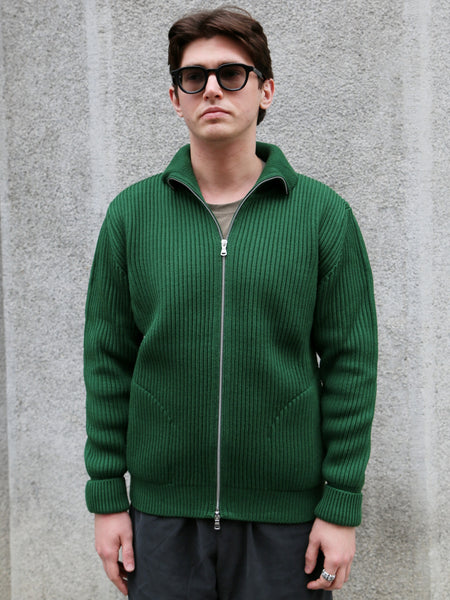 Andersen Andersen Navy Full-Zip Pockets – Green