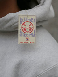 The Real McCoy's Heavyweight Hooded Sweatshirt – Silver Grey (MC20113)