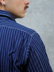 Sugar Cane Fiction Romace Work Shirt – Wabash Stripe (SC25551A)