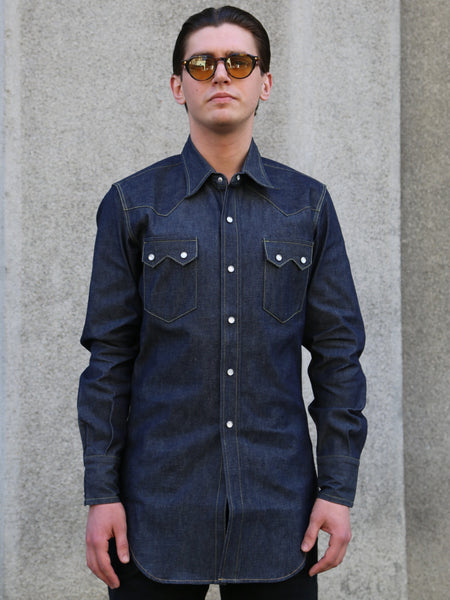 Bryceland's Denim Sawtooth Shirt – Indigo