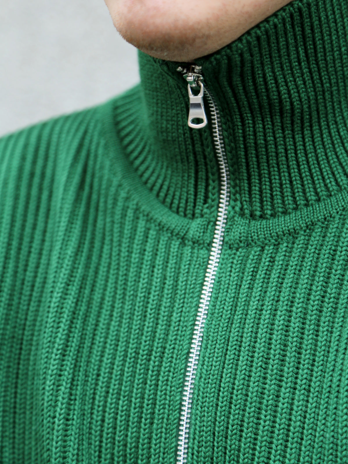 Andersen Andersen Navy Full-Zip Pockets – Green