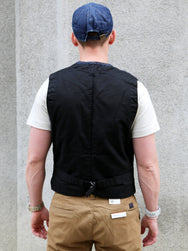 Black Sign 1920s 10.5oz Dockery Vest – Dark Indigo (BSSV-25201)