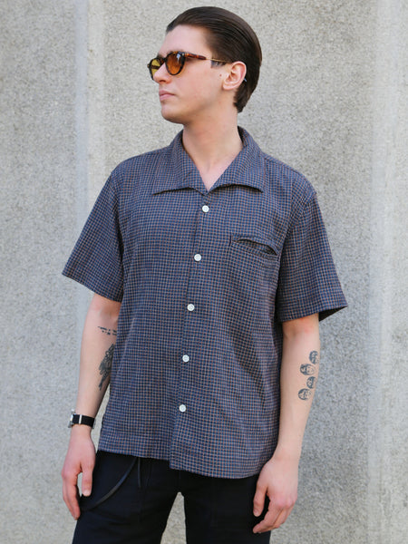 Freenote Cloth Cayucos Seersucker Shirt – Blue Plaid (M1252159-BLP)