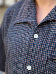 Freenote Cloth Cayucos Seersucker Shirt – Blue Plaid (M1252159-BLP)