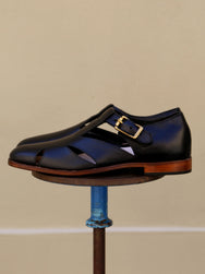 Unmarked Italian Gurkha Sandals – Black