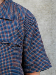 Freenote Cloth Cayucos Seersucker Shirt – Blue Plaid (M1252159-BLP)