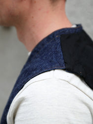 Black Sign 1920s 10.5oz Dockery Vest – Dark Indigo (BSSV-25201)