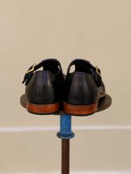 Unmarked Italian Gurkha Sandals – Black