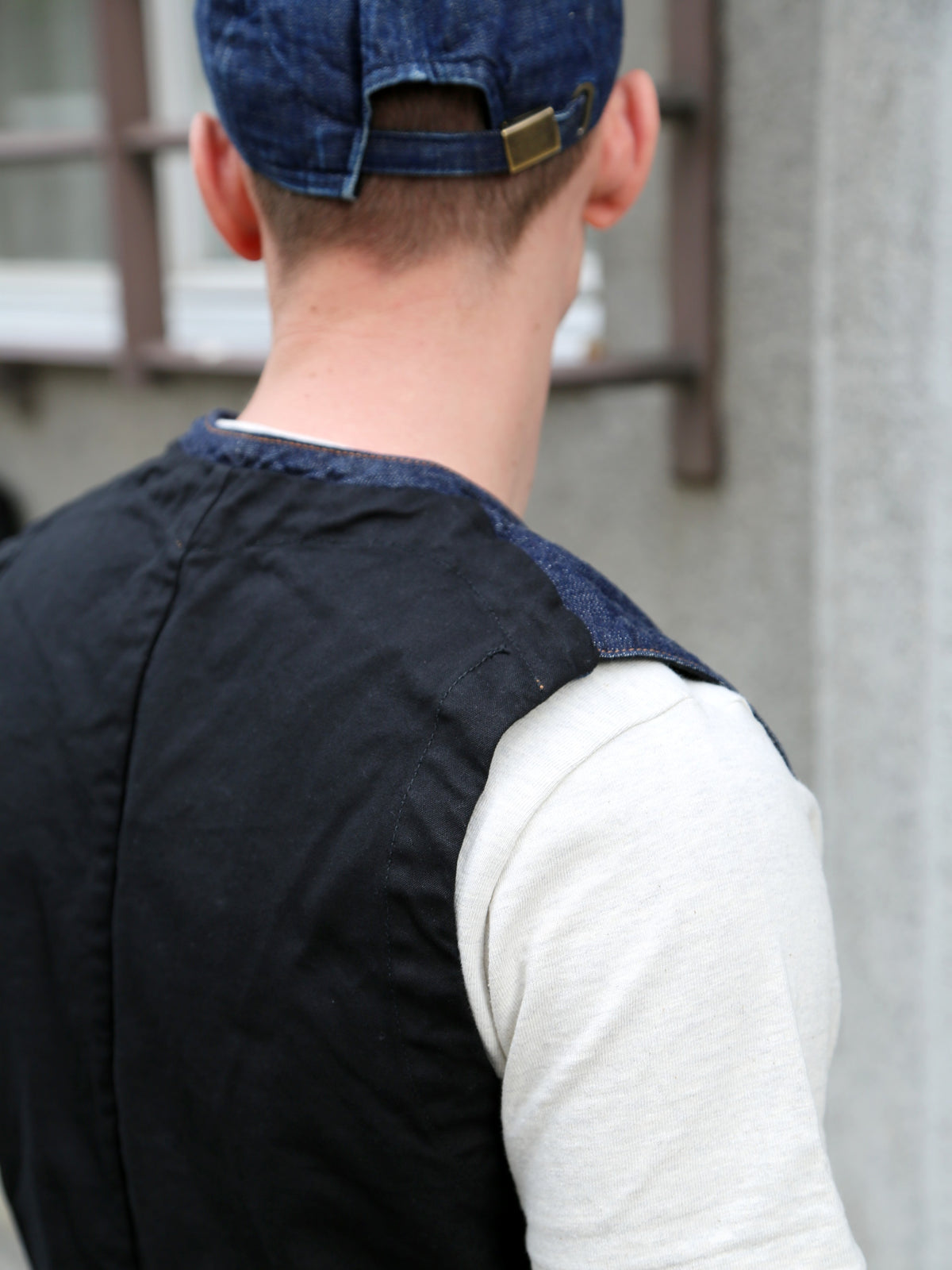 Black Sign 1920s 10.5oz Dockery Vest – Dark Indigo (BSSV-25201)