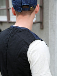 Black Sign 1920s 10.5oz Dockery Vest – Dark Indigo (BSSV-25201)