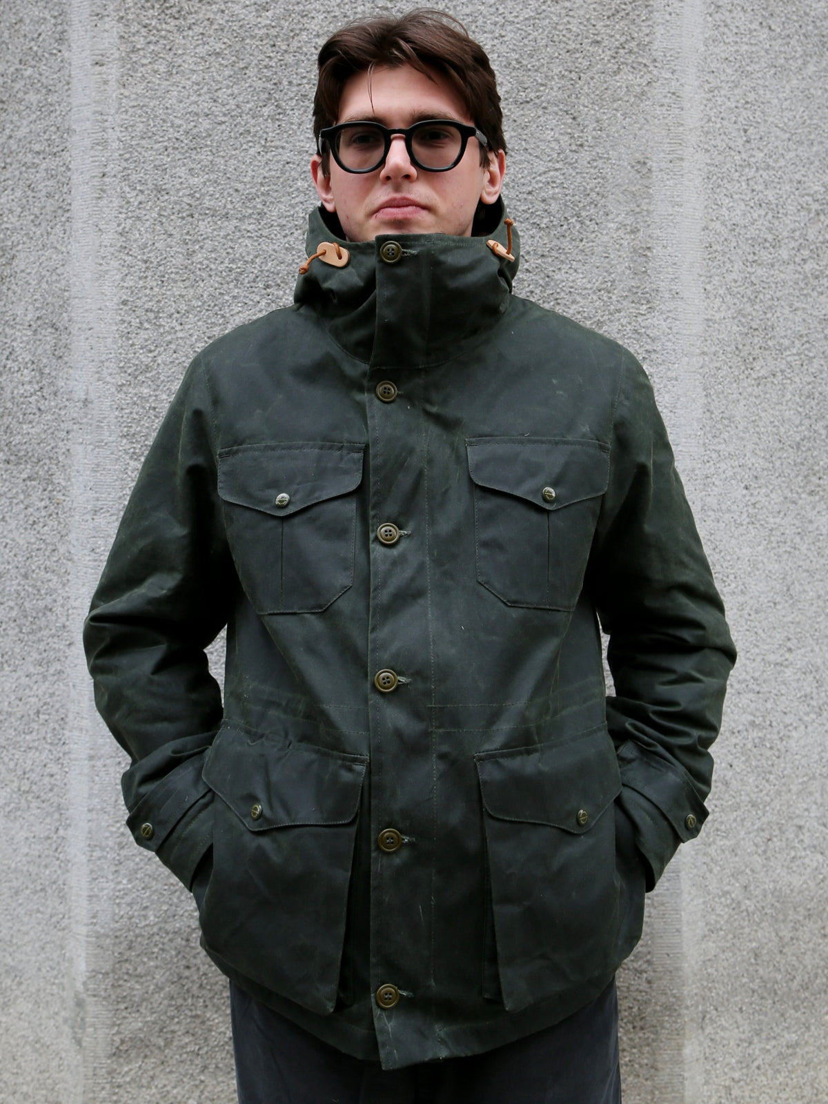 Manifattura Ceccarelli Teddy Lined Weekender Coat – Dark Green (7096-WX)