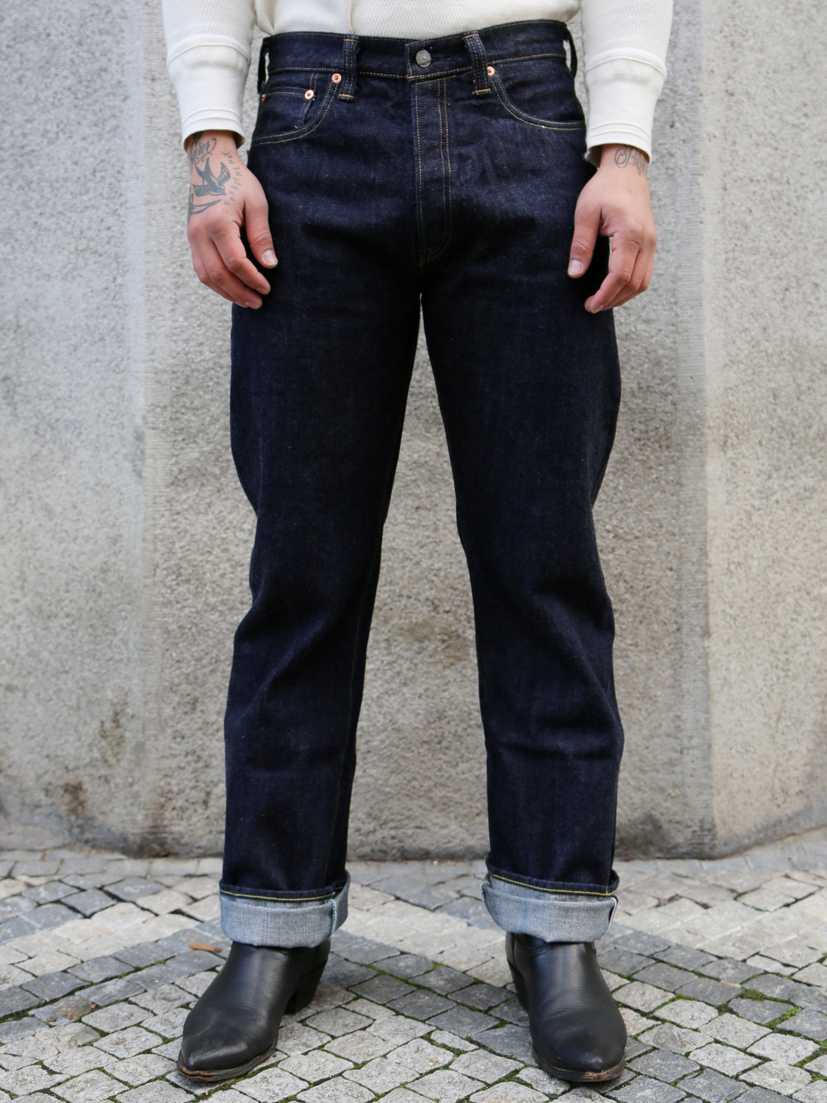 Sugar Cane 14.25oz Denim 1947 Regular Straight – Indigo (SC41947A)