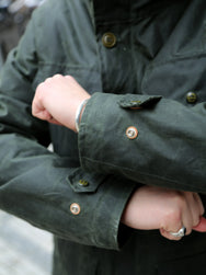 Manifattura Ceccarelli Teddy Lined Weekender Coat – Dark Green (7096-WX)