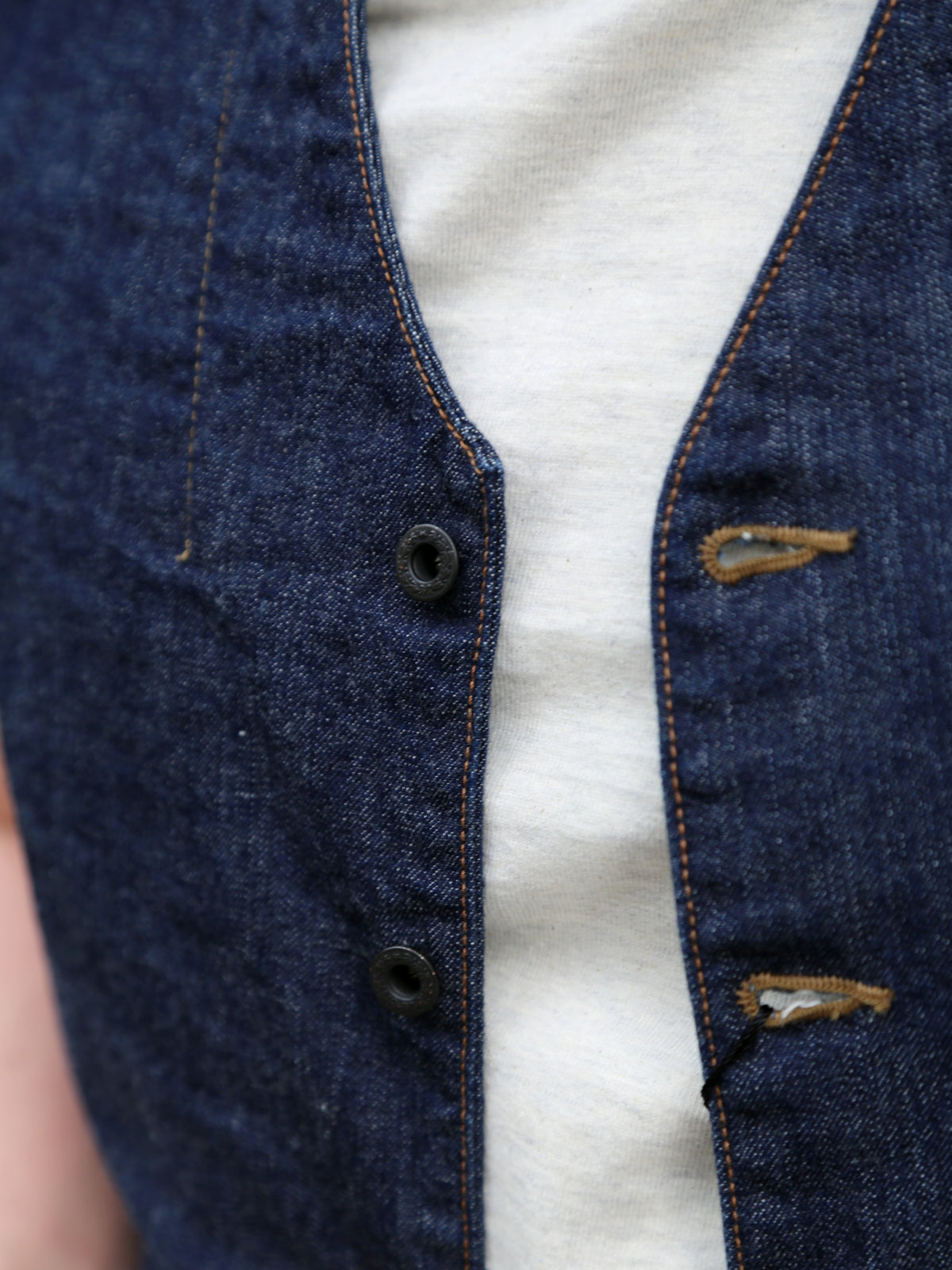 Black Sign 1920s 10.5oz Dockery Vest – Dark Indigo (BSSV-25201)