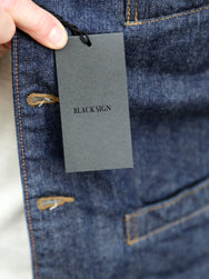 Black Sign 1920s 10.5oz Dockery Vest – Dark Indigo (BSSV-25201)