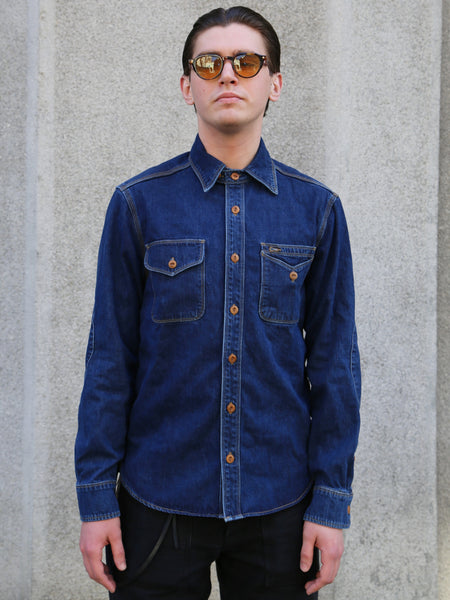 Freenote Cloth Lambert Shirt – Stone Washed Denim (M1252215-STW)