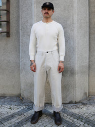 Samurai Jeans Work Pants – Oatmeal Herringbone (SWC600C-HBII)