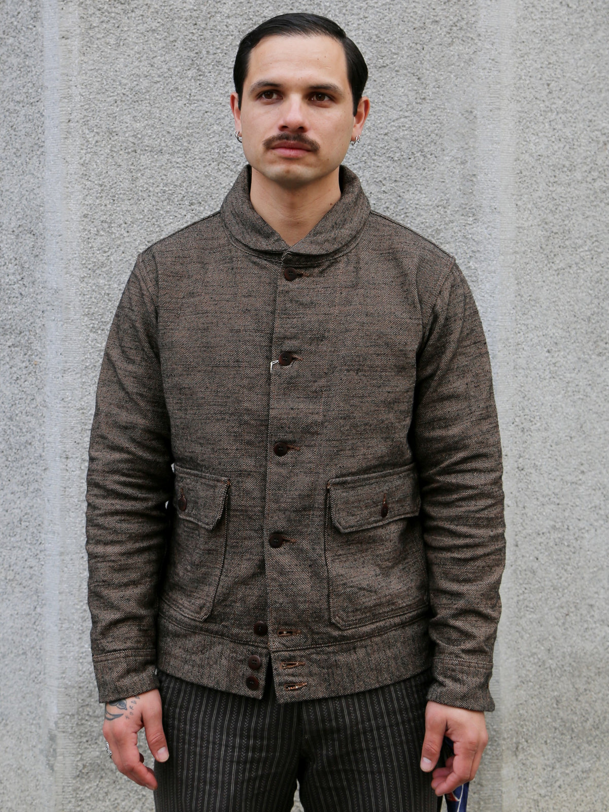 Samurai Jeans Plain Flannel Jacket – Black (S100NAJ25)