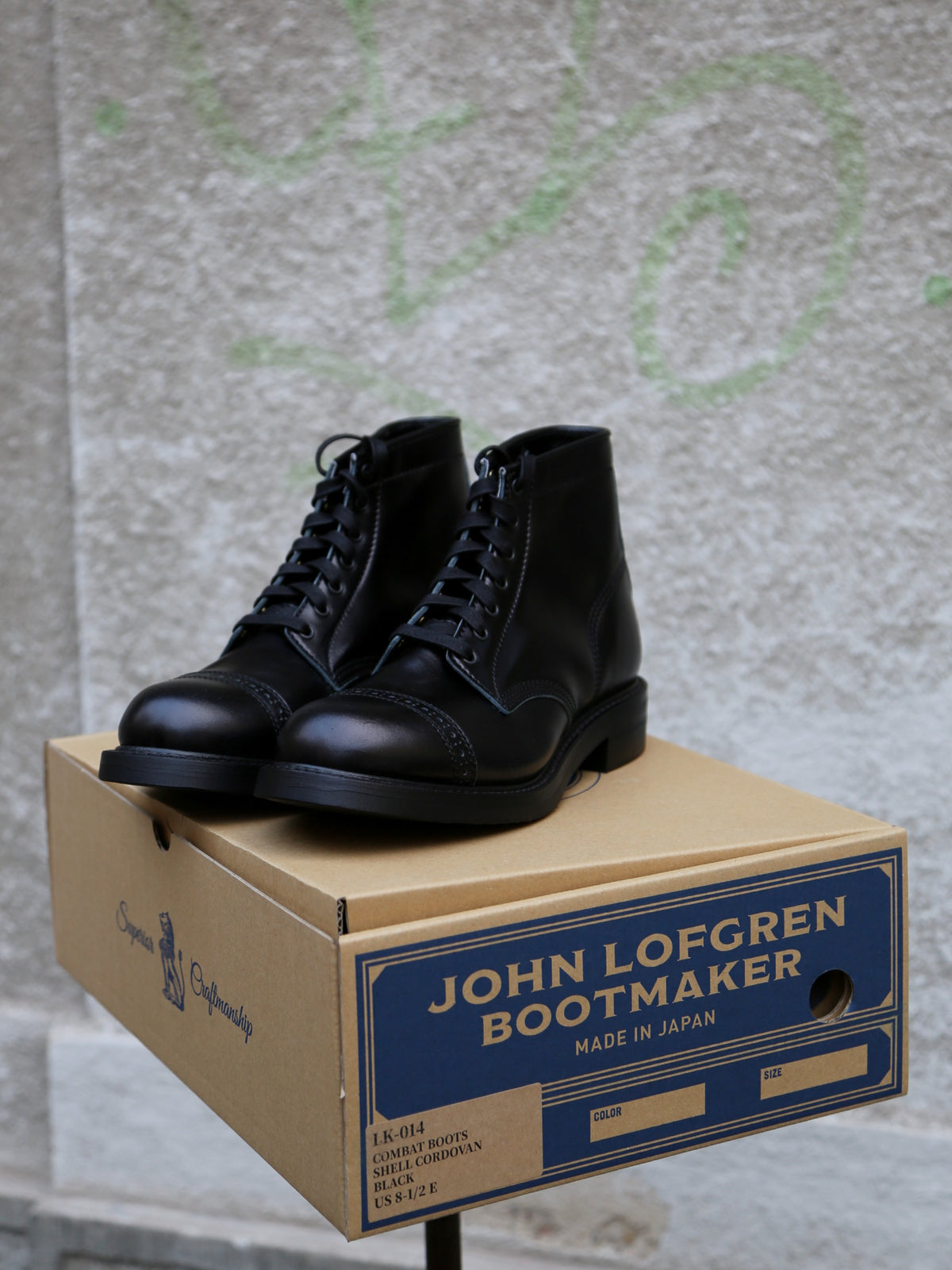 John Lofgren Combat Boots – Shinki Hikaku Shell Cordovan (LK-014)