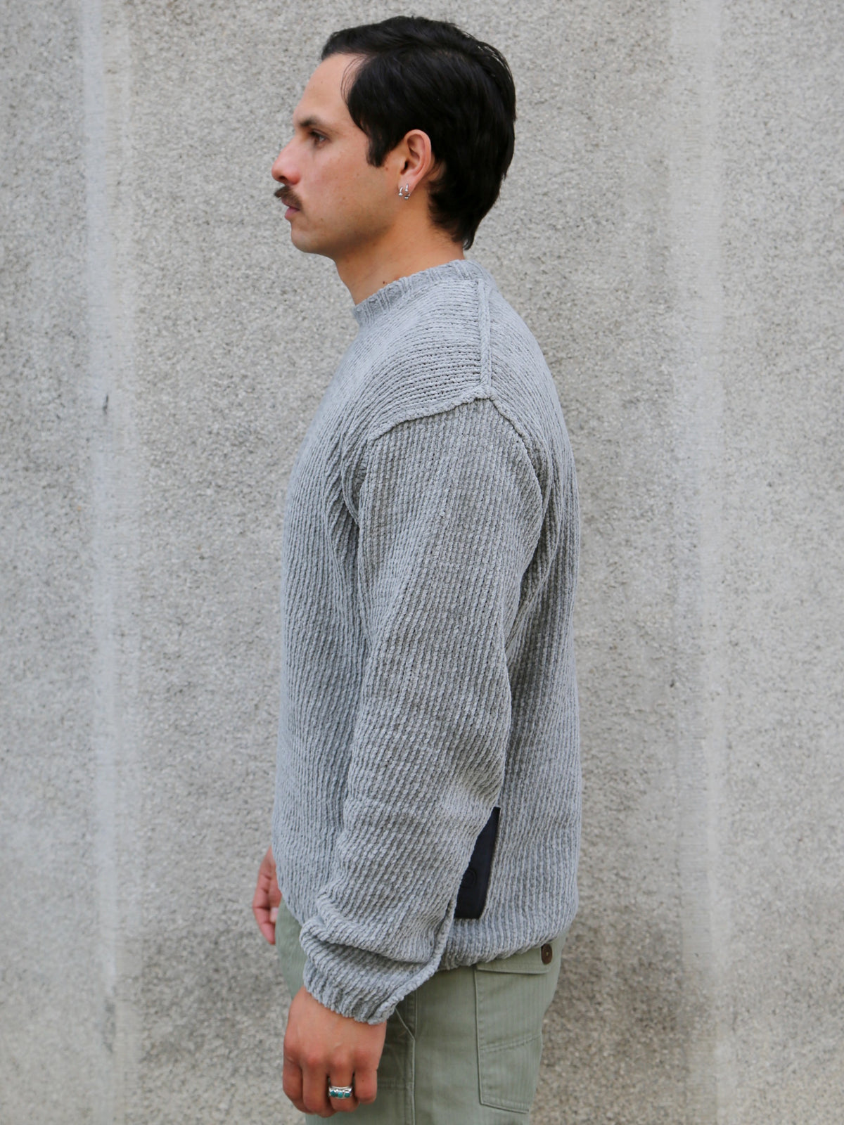 Ten C Maglia Girocollo Sweater – Pigeon Grey (26CTCUM01005)