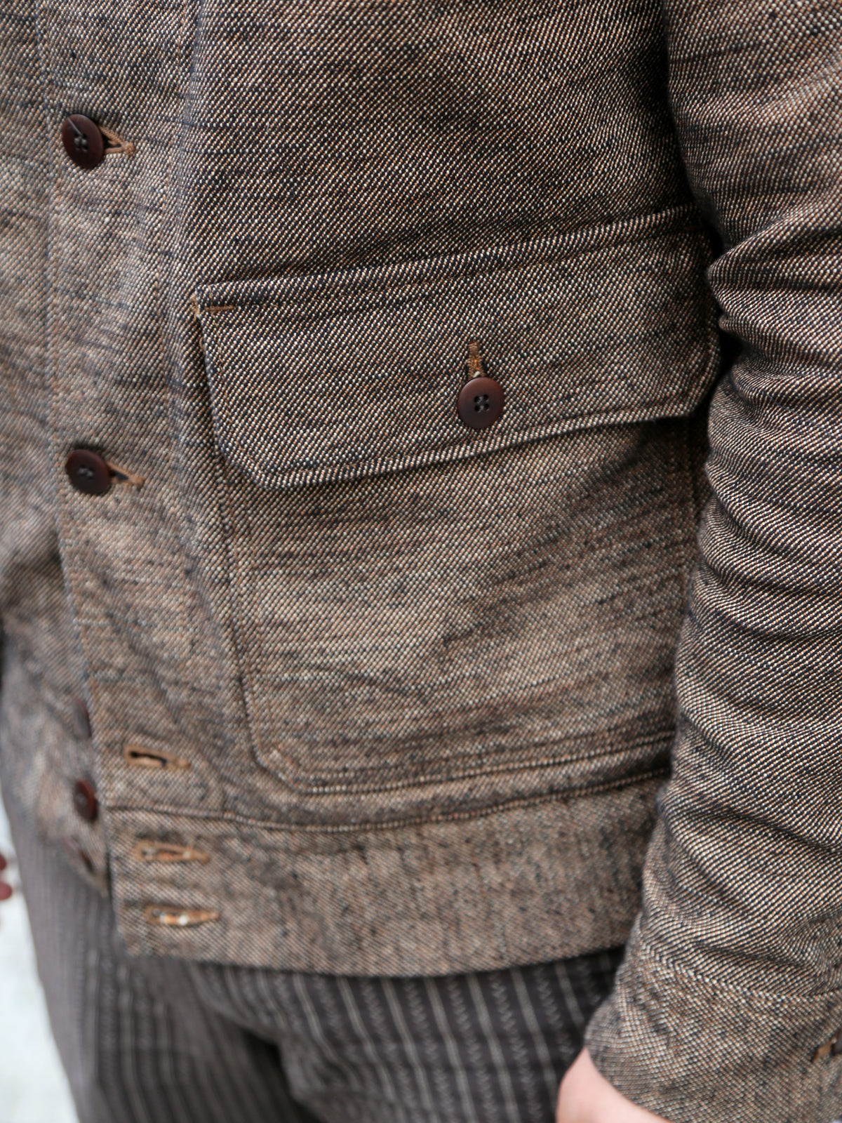 Samurai Jeans Plain Flannel Jacket – Black (S100NAJ25)