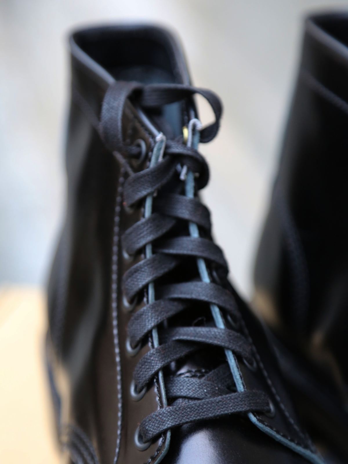 John Lofgren Combat Boots – Shinki Hikaku Shell Cordovan (LK-014)