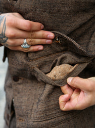 Samurai Jeans Plain Flannel Jacket – Black (S100NAJ25)