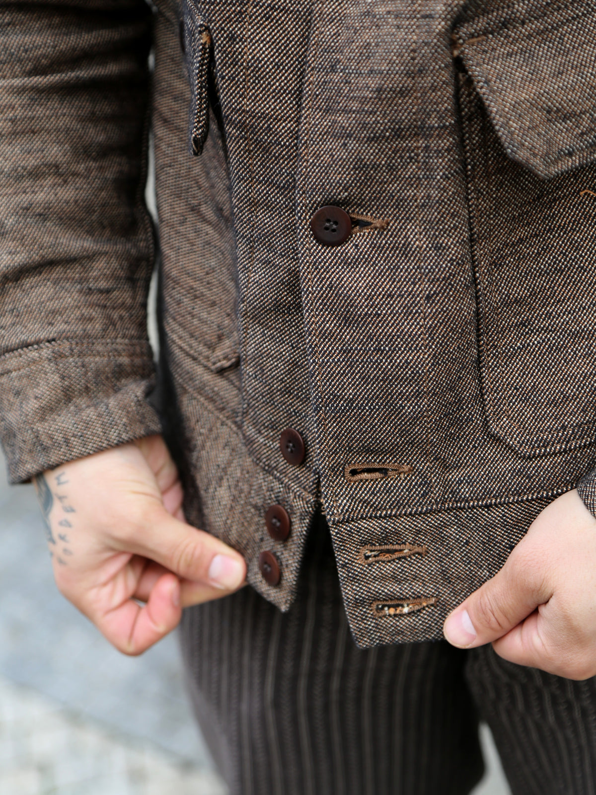 Samurai Jeans Plain Flannel Jacket – Black (S100NAJ25)