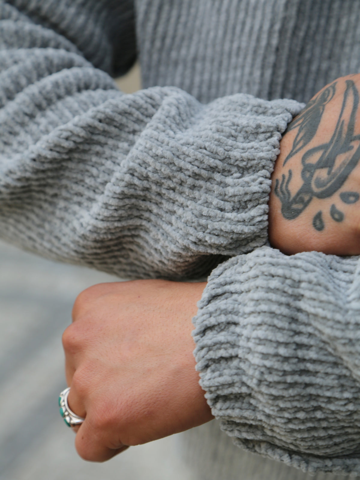 Ten C Maglia Girocollo Sweater – Pigeon Grey (26CTCUM01005)