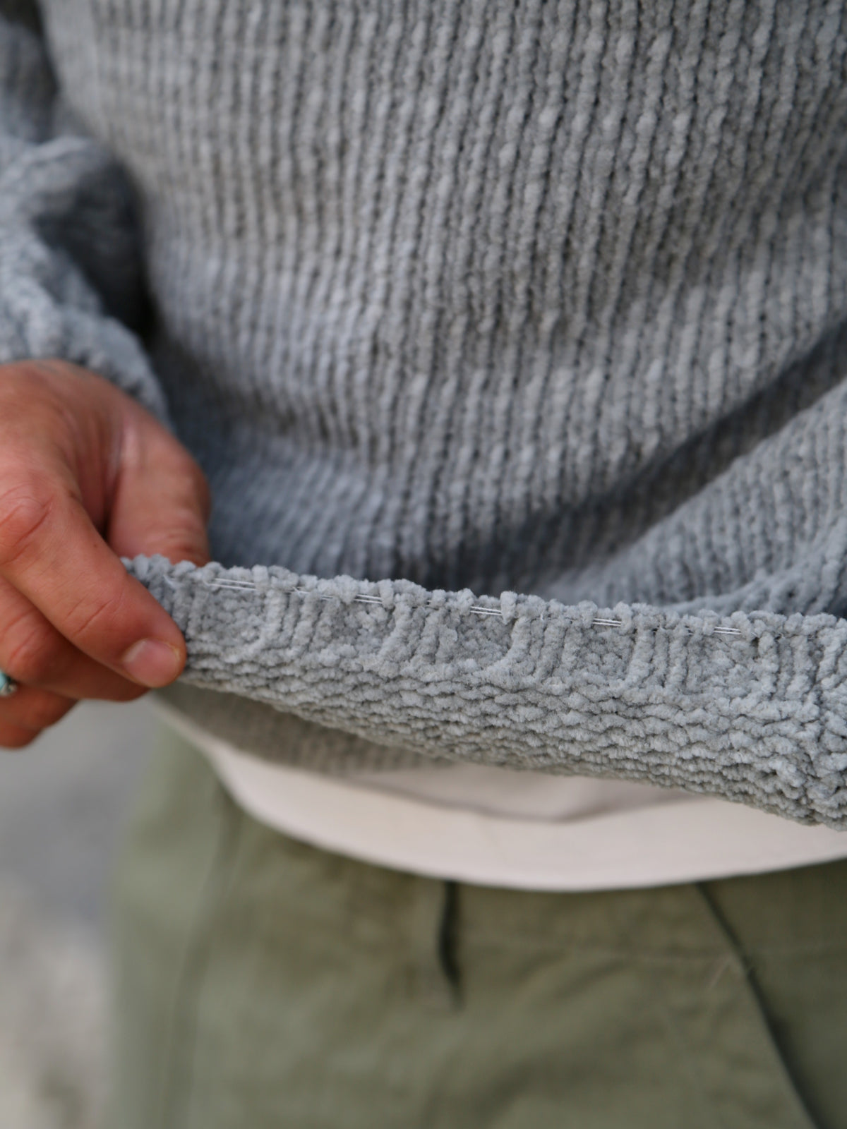 Ten C Maglia Girocollo Sweater – Pigeon Grey (26CTCUM01005)