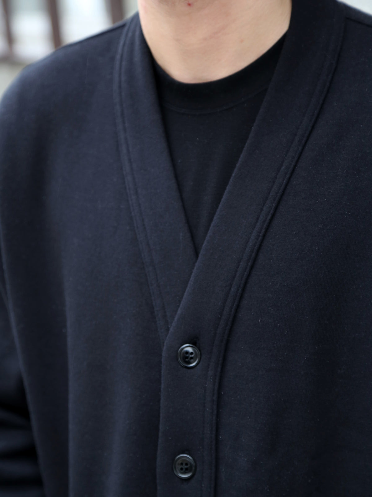 The Real McCOY's 10 oz. Loopwheel Sweatshirt Cardigan – Black (MC25115-030)