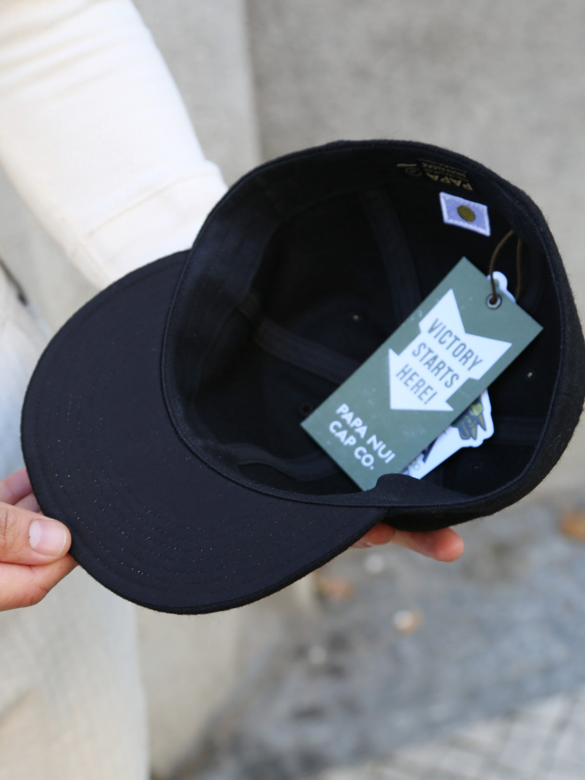 Papa Nui Mike Force Cap – Black Wool