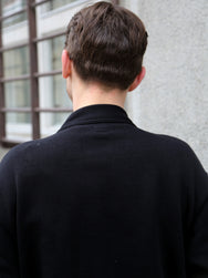 The Real McCOY's 10 oz. Loopwheel Sweatshirt Cardigan – Black (MC25115-030)