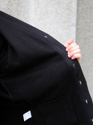 The Real McCOY's 10 oz. Loopwheel Sweatshirt Cardigan – Black (MC25115-030)