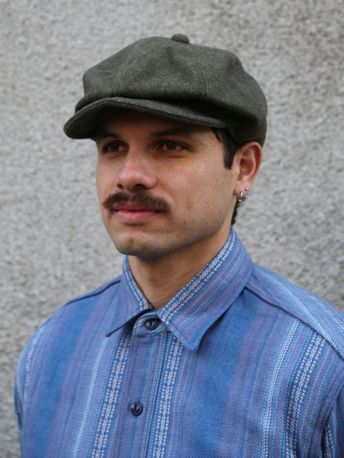 Papa Nui Maquis Cap – Dark Olive Wool