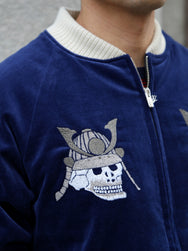 Samurai Jeans Velveteen "Sukajan" Souvenir Jacket – Indigo (SJSKJ25)