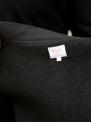 The Real McCOY's 10 oz. Loopwheel Sweatshirt Cardigan – Black (MC25115-030)