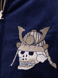 Samurai Jeans Velveteen "Sukajan" Souvenir Jacket – Indigo (SJSKJ25)