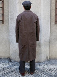 Hansen Garments MORTEN Long Coat – Waxed Rye (31-72-6)