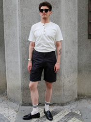 Studio d'Artisan Chino Shorts – Carbon Black (1925)